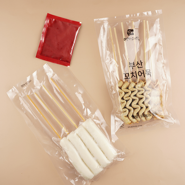 국내산 빨간 물떡 꼬치 부산 어묵 오뎅 수제 어묵탕 오뎅탕 - 상세 이미지 4