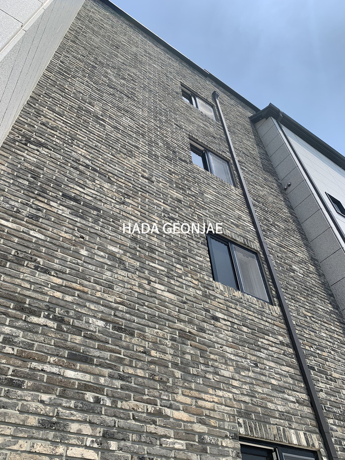 고벽돌타일 진청고벽돌타일 240x55x20~22T / 하다건재 시공사례