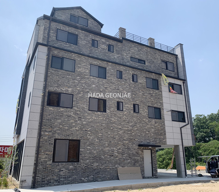 고벽돌타일 진청고벽돌타일 240x55x20~22T / 하다건재 시공사례