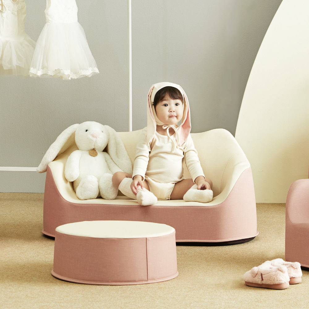 코코리에또 코지 유아소파 2인용 친환경소재 아기쇼파