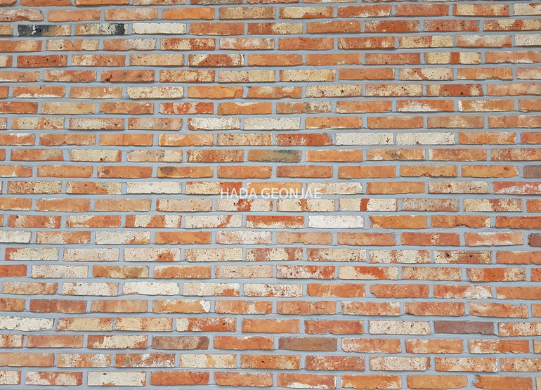 고벽돌타일 적고벽돌타일 240x55x20~22T 홍고벽돌 / 하다건재 시공사례