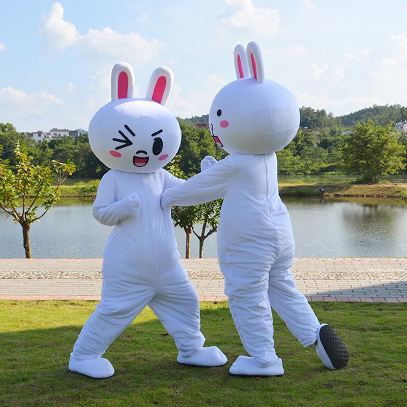 토끼 인형탈 동물탈 행사용 이벤트 할로윈 개업 코스튬 - 상세 이미지 2