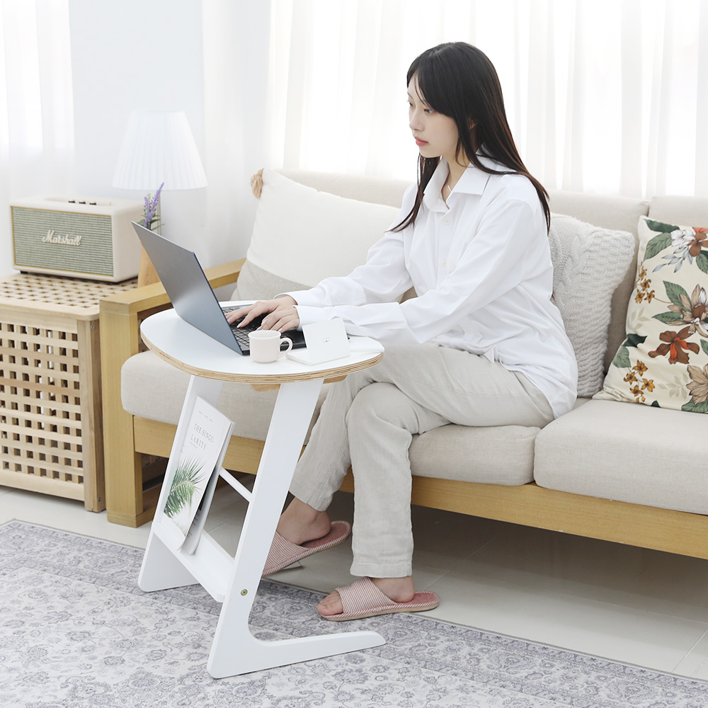 린백 LB26ST 사이드 테이블 티 원목 카페 거실 침대 미니 쇼파 소파 간이