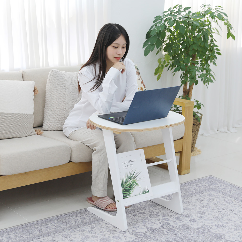 린백 LB26ST 사이드 테이블 티 원목 카페 거실 침대 미니 쇼파 소파 간이