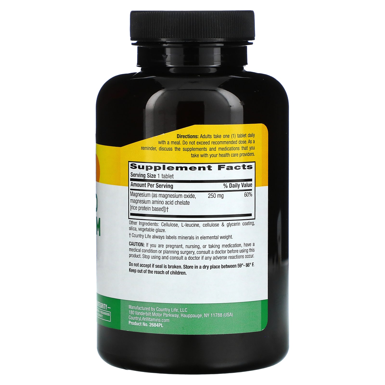 컨트리라이프 킬레이트 마그네슘 250mg 240정 이미지 2