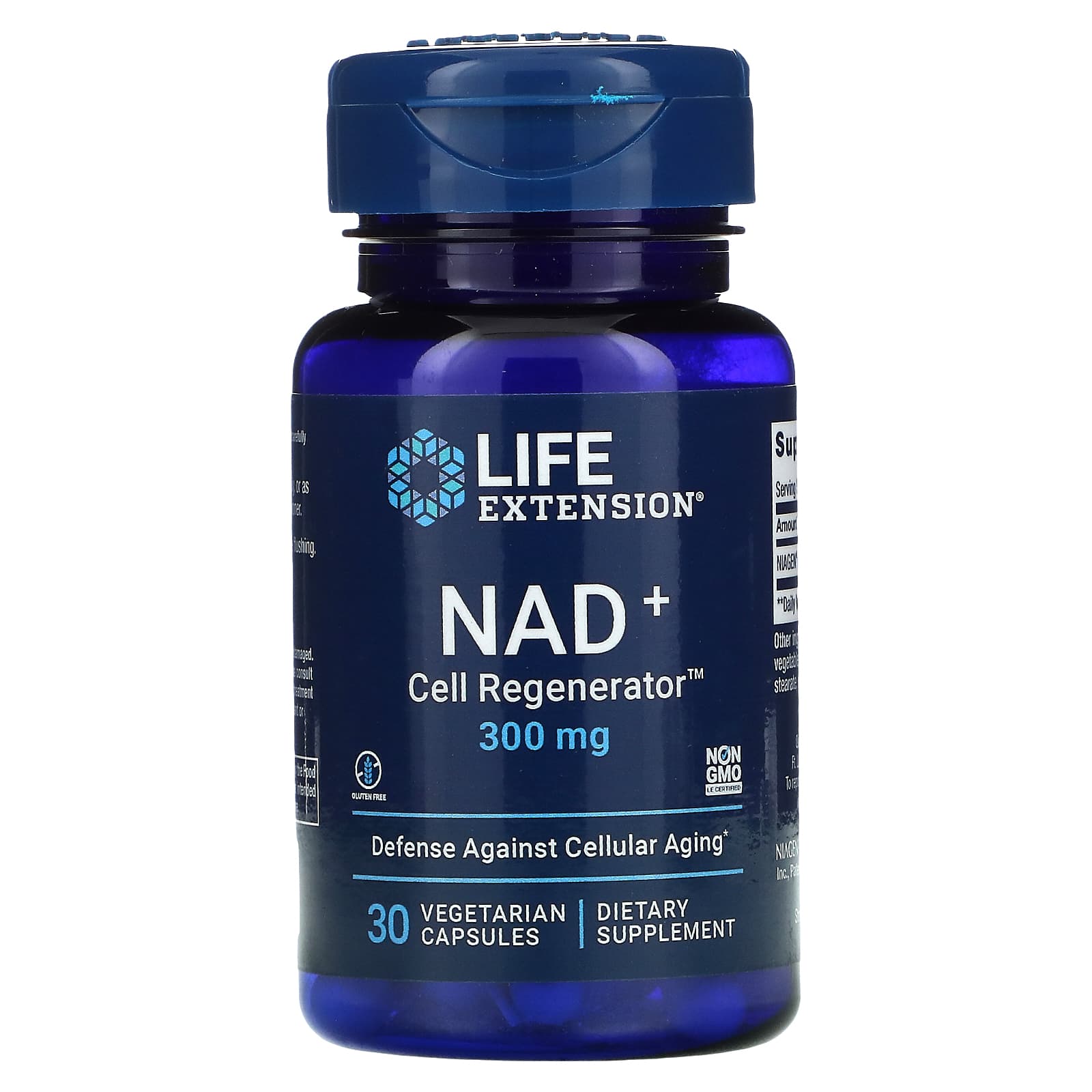 라이프익스텐션 NAD+ 셀 리제너레이터 NIAGEN 니코틴아미드 리보사이드 300mg 베지캡슐 30정 - 메인 이미지