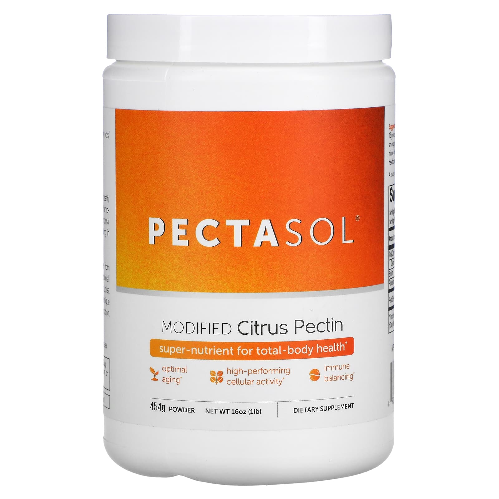 Econugenics PectaSol-C 펙타솔C 변형 시트러스 펙틴 분말 454g - 메인 이미지