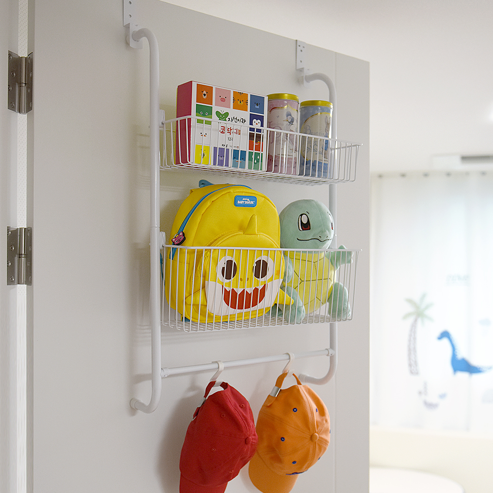 노바리빙 문걸이선반 무타공 문걸이 철제 화장실 선반 다용도 도어 방문 수납 세탁실