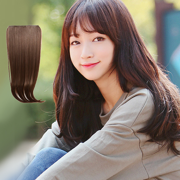 미디움 볼륨C컬 세트(4피스) 40cm 고운머리 스타일피스 똑딱이 붙임머리 - 상세 이미지 3