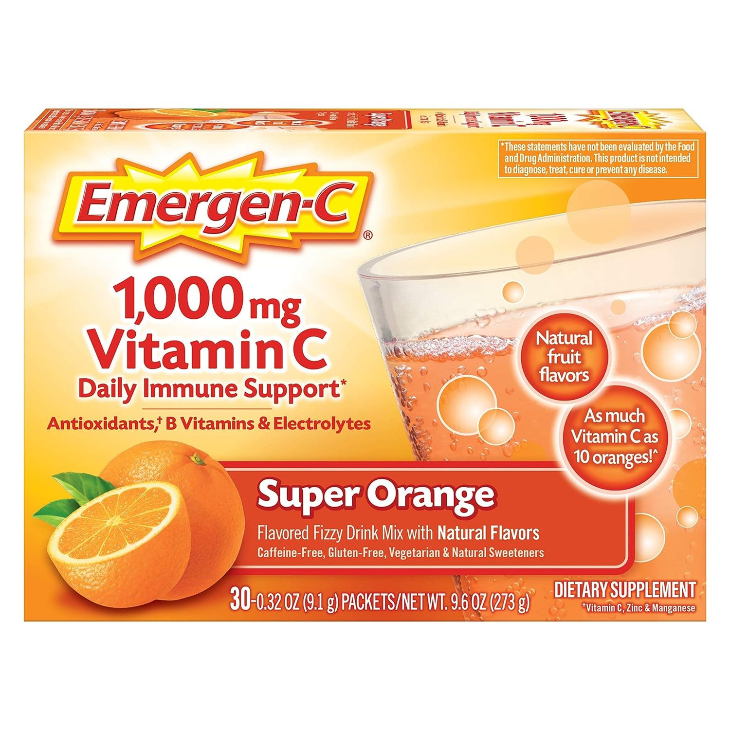 이머전씨 비타민C 1000mg 슈퍼 오렌지 30팩 - 상세 이미지 2