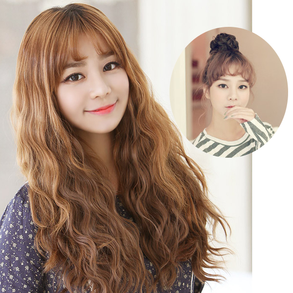 히피펌 스타일피스 SET(4피스) 50cm 클립피스 스타일피스 붙임머리 - 상세 이미지 3