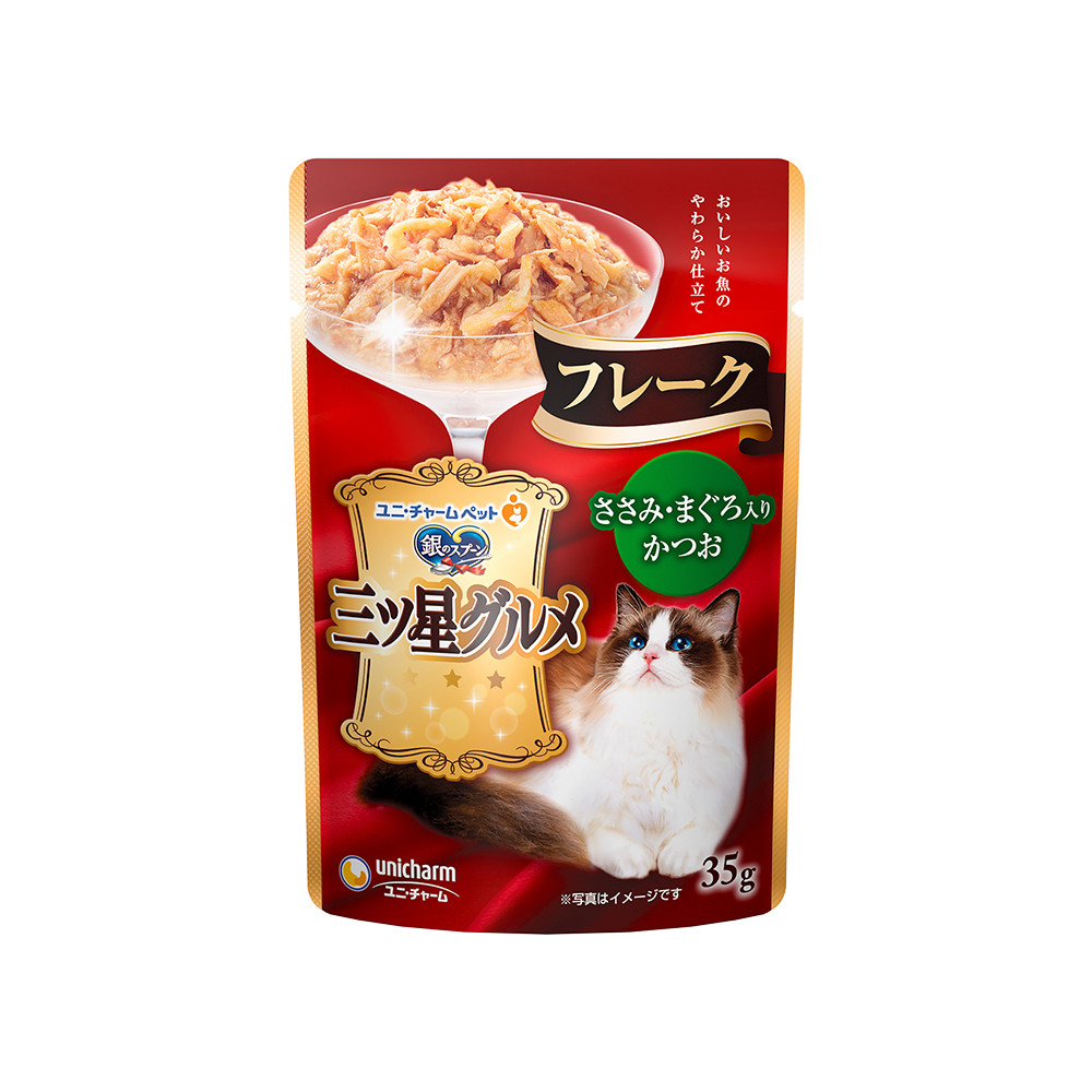 미쓰보시 구루메 자묘용 참치 가다랑어 후레이크35g 습식 파우치 - 상세 이미지 3