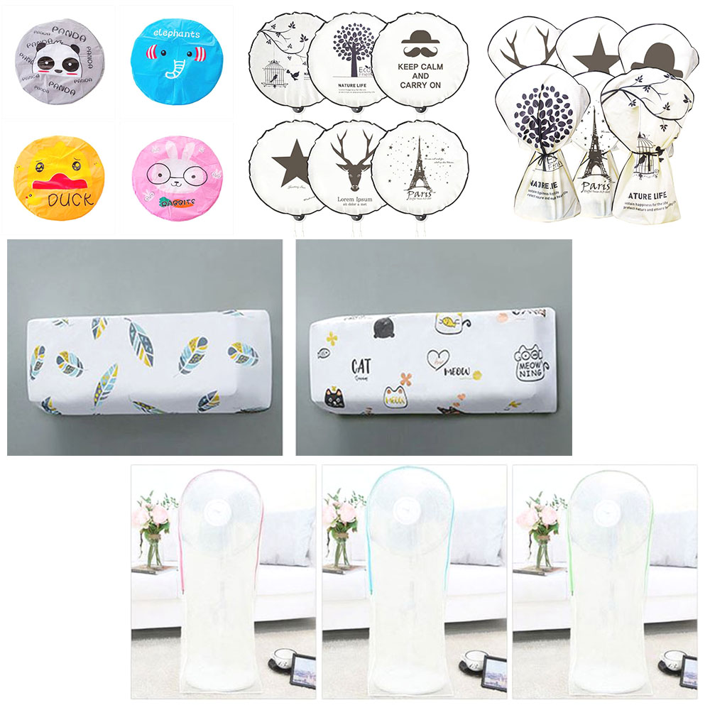 디자인 선풍기 커버 모음 귀여운 캐릭터 카바 예쁜 방수 벽걸이 에어컨 보관함