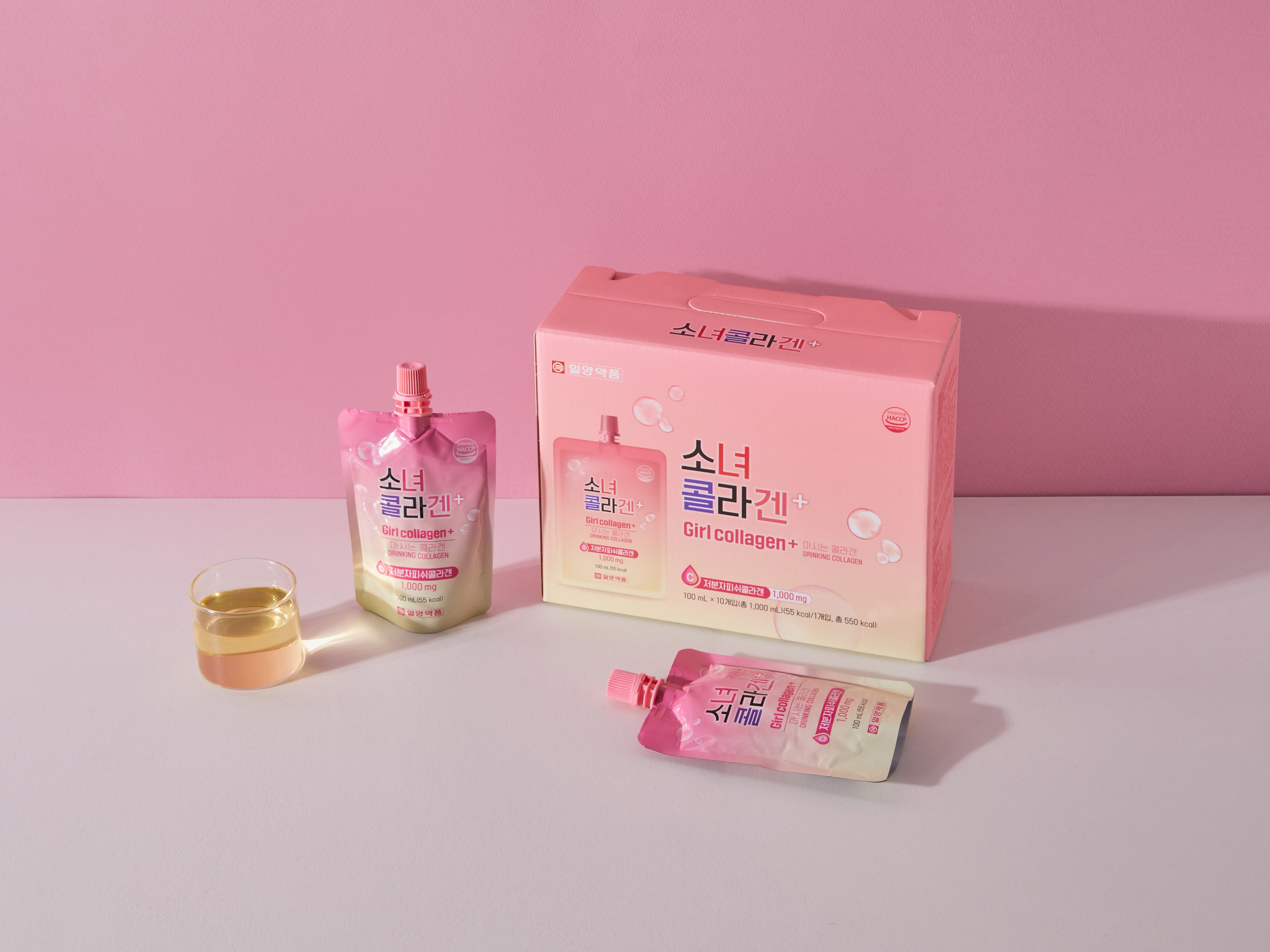 일양약품 소녀콜라겐 100ml 10포 파우치 마시는 촉촉한 피부 저분자 피쉬콜라겐 이미지 2
