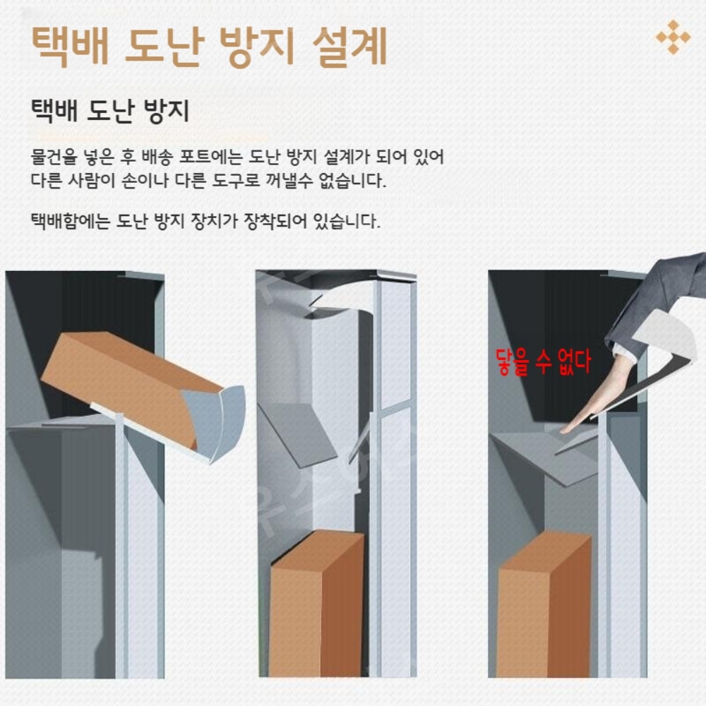 우스어스 철제 단독주택 빌라 무인택배함 택배 물품 보관함