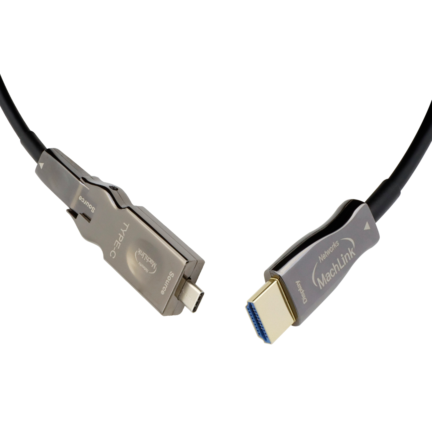 마하링크 AOC 분리형 C타입 TO HDMI 2.1 8K 광케이블 5m, 1개 - 상품 이미지