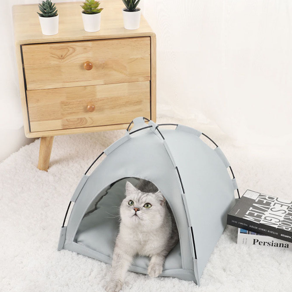 고양이텐트 강아지 반려동물 텐트 하우스 숨숨집 개집 펫 쿠션 애견 방석 S
