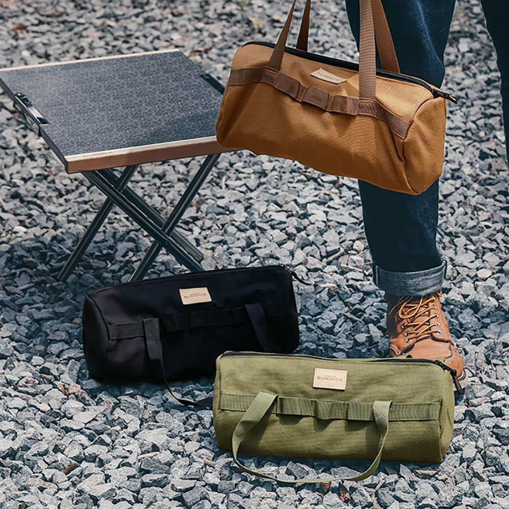 캠핑 단조팩 가방 공구 팩가방 파우치 장비 수납 캔버스 원형