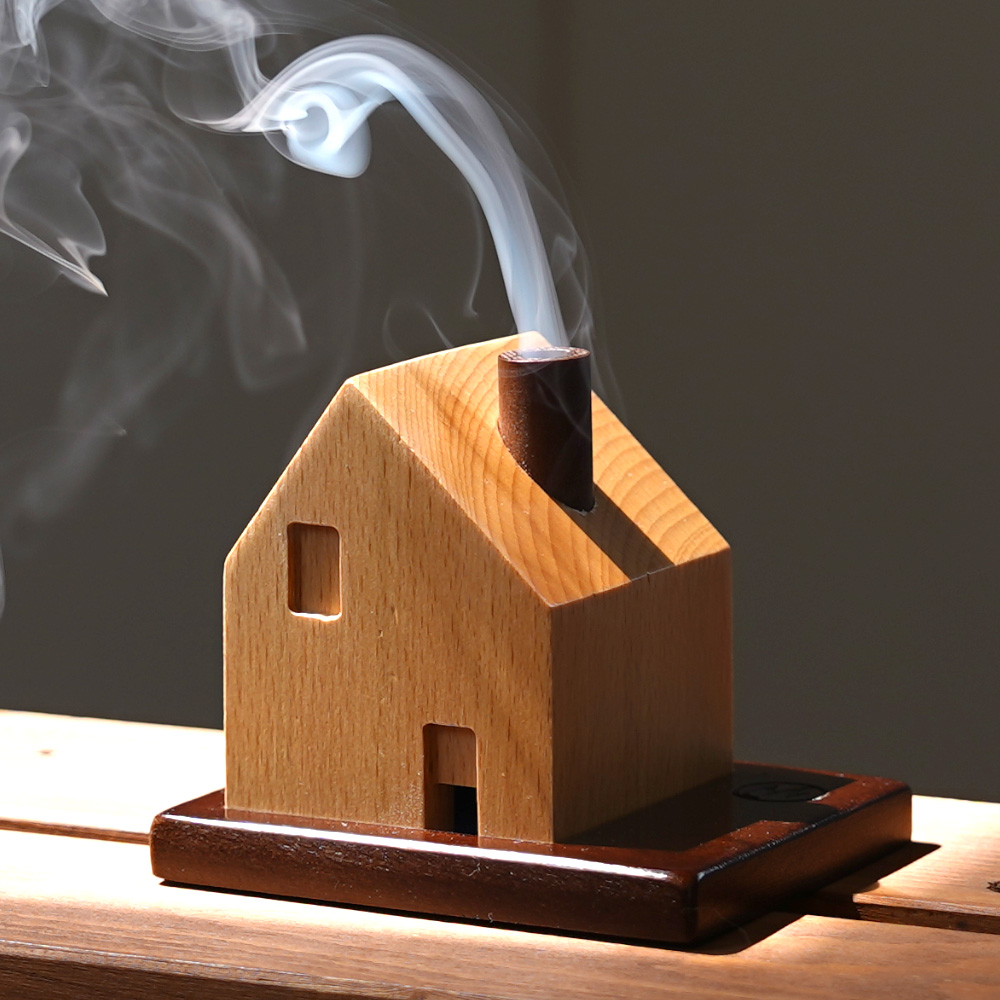 무디스워크 우드 인센스콘 홀더 향꽂이 인센스 받침대 향피우기