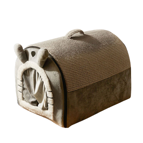 MIAMIA 대형 고양이 숨숨집 강아지 동굴 겨울 하우스 S