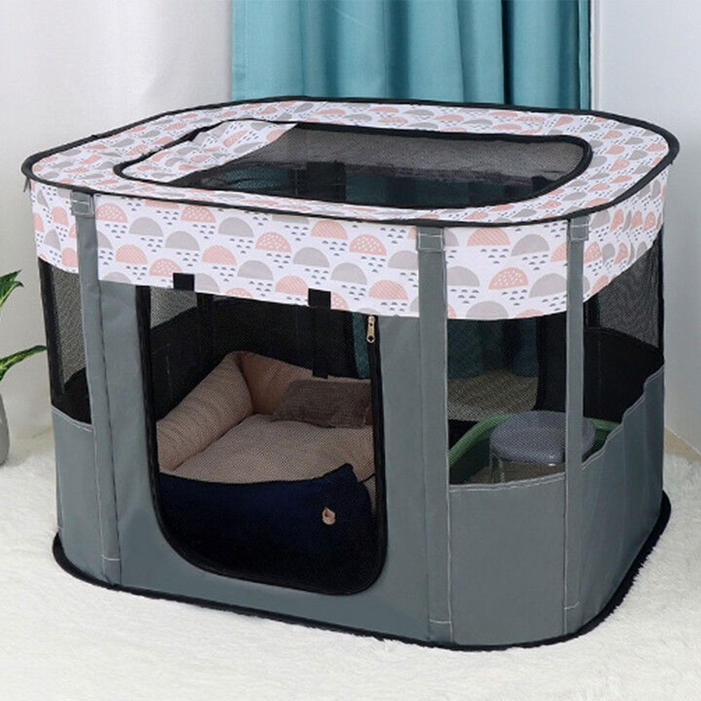 MIAMIA 접이식 고양이 격리장 패브릭 울타리 분만실 M - 상세 이미지 2