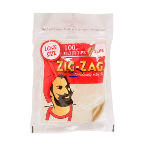 ZigZag 직잭 롱슬림필터 직경 6mm, 길이 20mm, 수량 100pcs