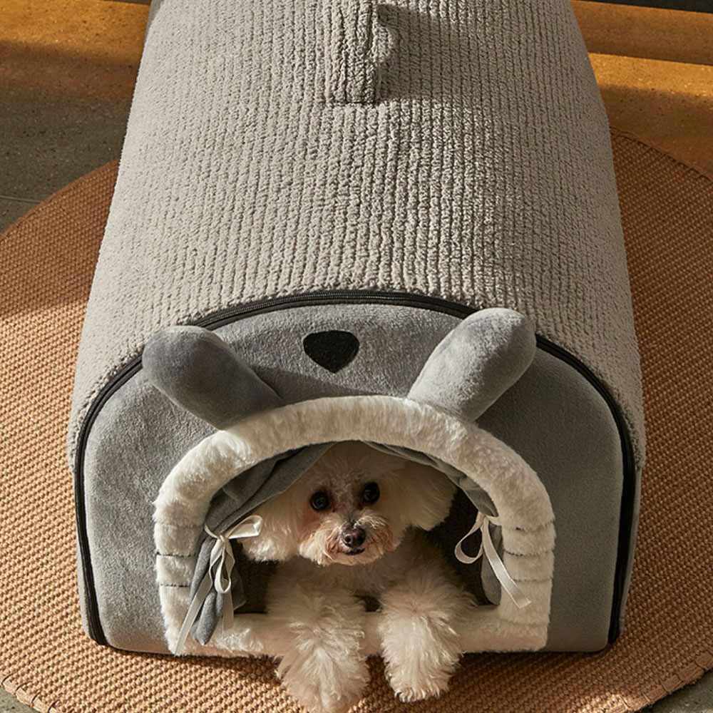 MIAMIA 대형 고양이 숨숨집 강아지 동굴 겨울 하우스 S