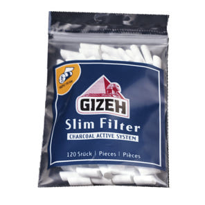 GIZEH 샤콜 슬림필터 6mm, 15mm, 120pcs