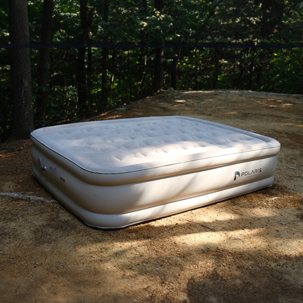 폴라리스 베딩 에어매트 46cm 캠핑매트 펌프내장형 더블 베드 캠핑용 매트리스 침대
