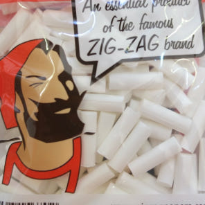ZigZag 직잭 롱슬림필터 직경 6mm, 길이 20mm, 수량 100pcs