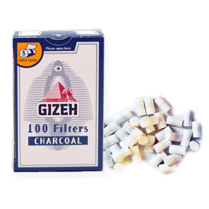 롤링타바코필터 GIZEH 차콜 레귤러필터 8mm, 15mm, 100pcs