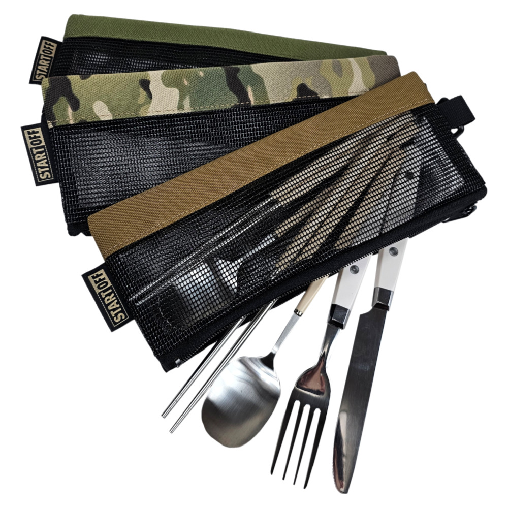 캠핑 수저통 커틀러리 수저 가방 조리도구 파우치