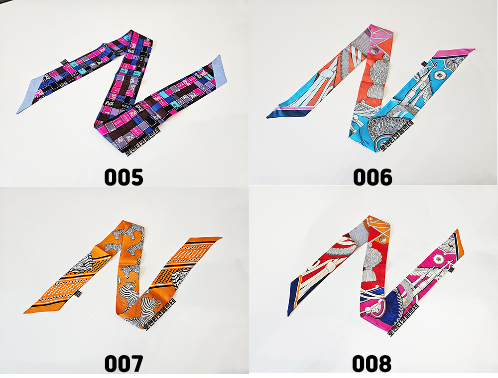 명품 쁘띠 실크 스카프 68종 방도