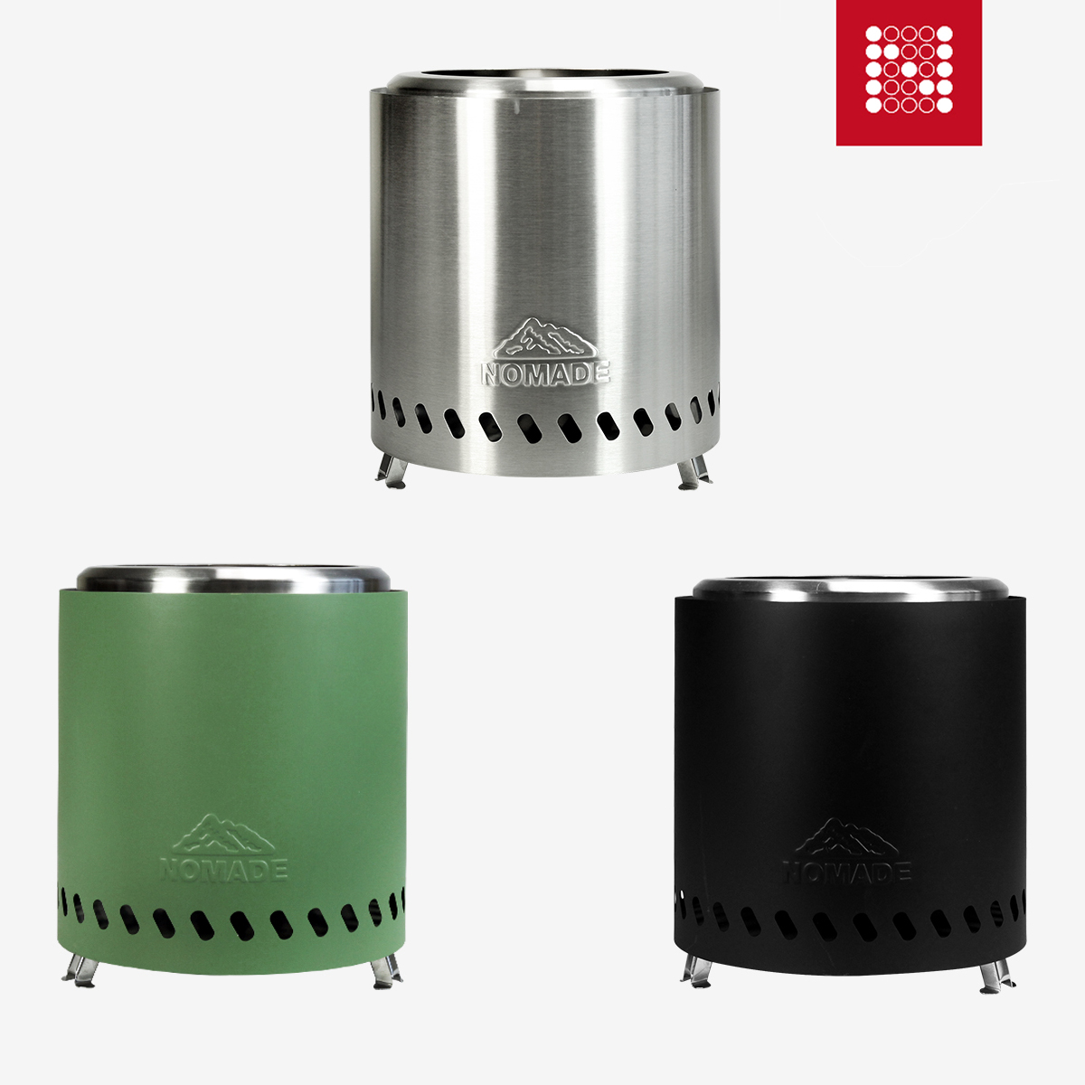 노마드 컬러 랩 우드 스토브 22 불멍 화로대 이중연소