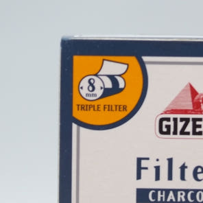 롤링타바코필터 GIZEH 차콜 레귤러필터 8mm, 15mm, 100pcs