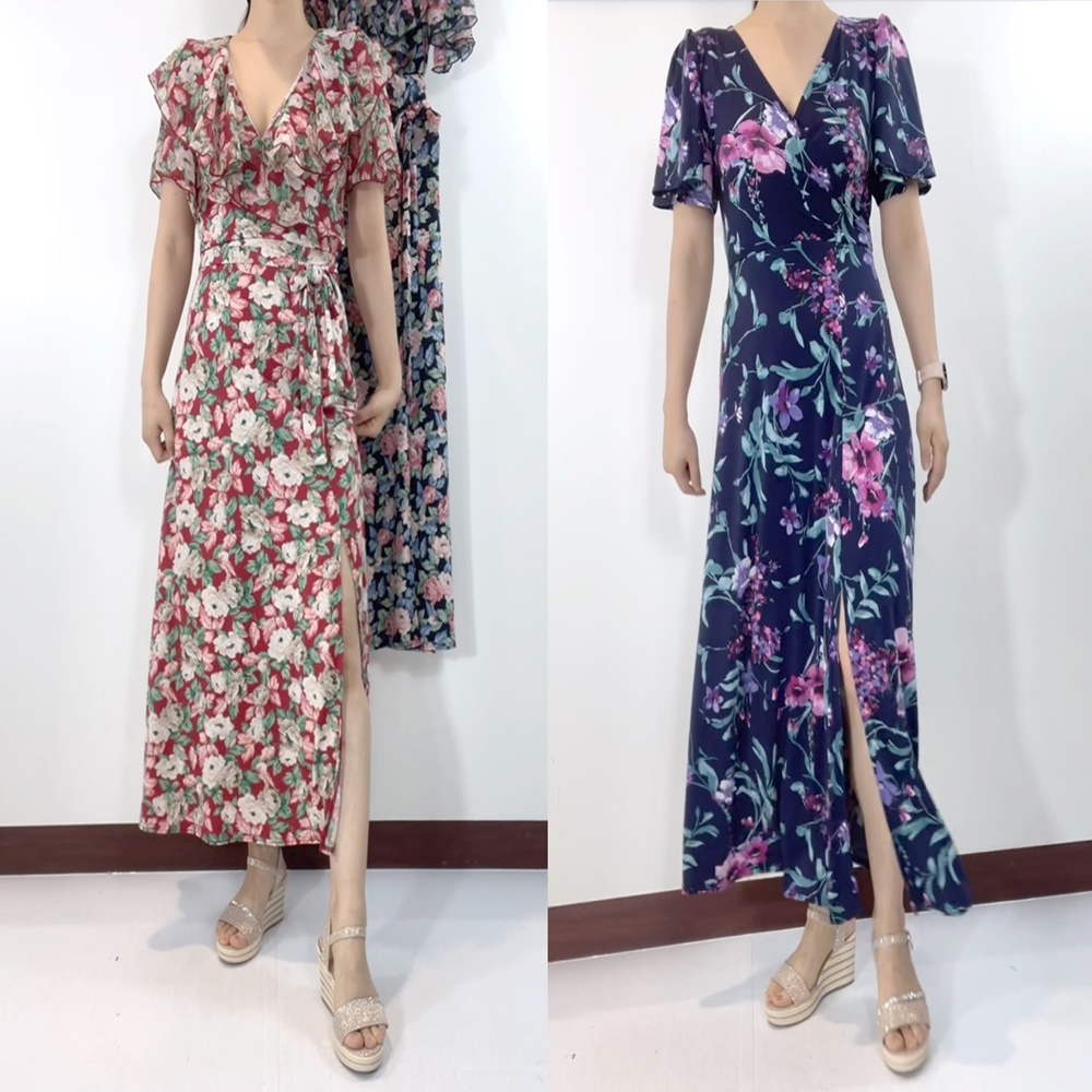 여자여자몰 벌어짐걱정NO 가벼움 아이스 랩롱원피스 바캉스 편안한 여름원피스 트임 섹시