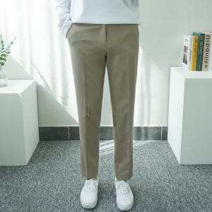4XL까지 빅사이즈 남자 10부 스판 슬랙스 28-40 착용 후기 | 사이즈/핏 총정리 - 상품 이미지 1