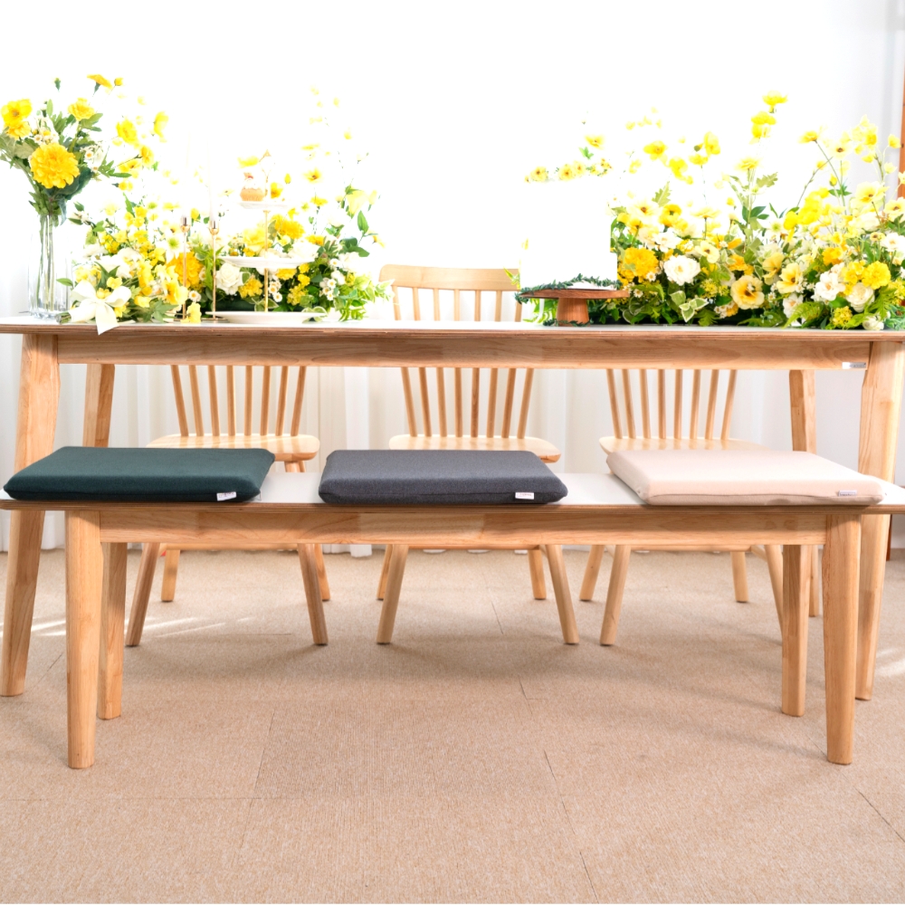 의자방석 메모리폼 벤치 식탁 사각 방석 40cm