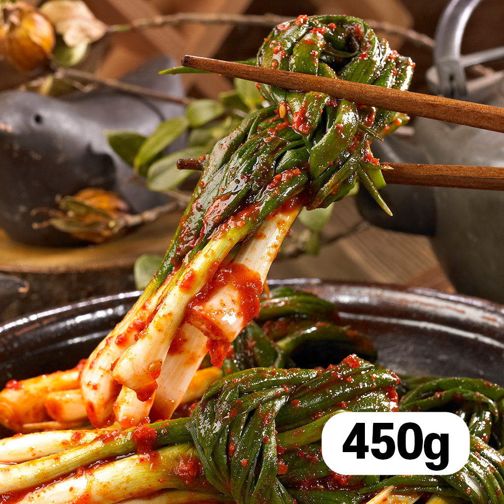 참가득 입맛 돋우는 파김치 450g 국산100% 잔파 별미김치 - 상품 이미지