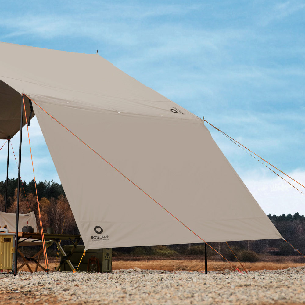 로티캠프 타프 렉타 캠핑 사이드월 바람막이 그늘막 가림막 실버코팅 VTS-420