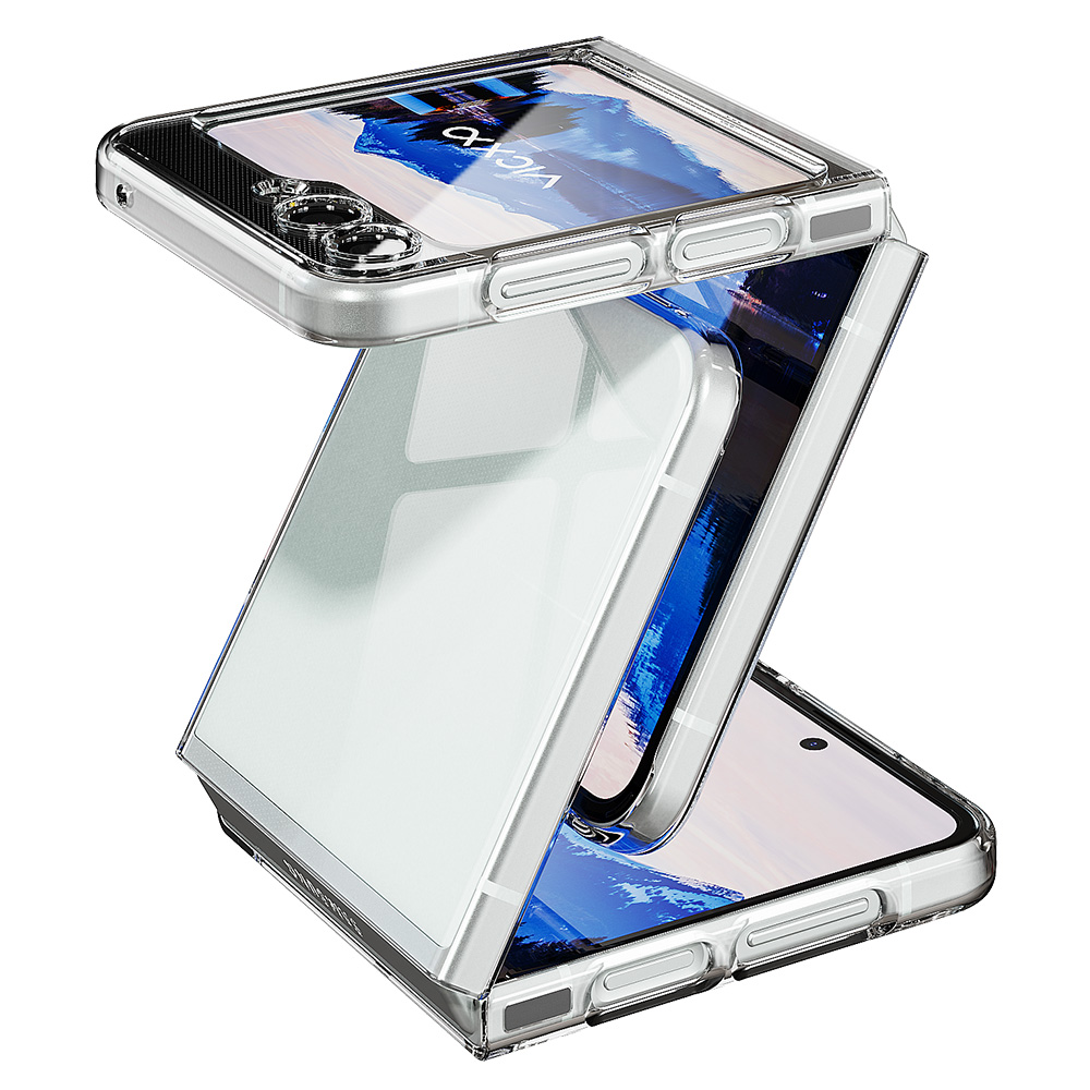 빅쏘 초슬림 변색없는 클리어 케이스 투명, 갤럭시Z 플립5