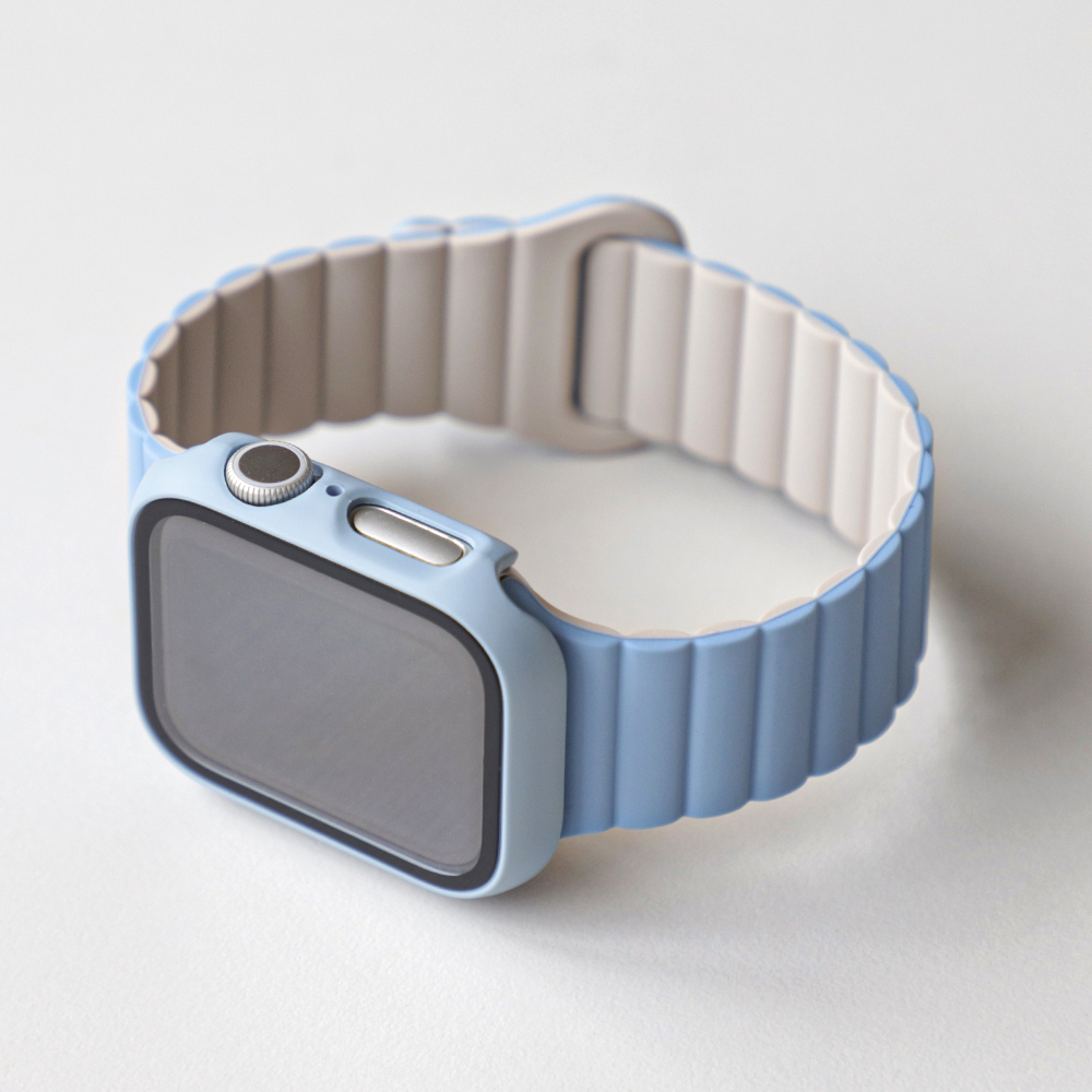 애플워치 스트랩 9 8 7 6 SE 2 실리콘 마그네틱 밴드 호환 줄질