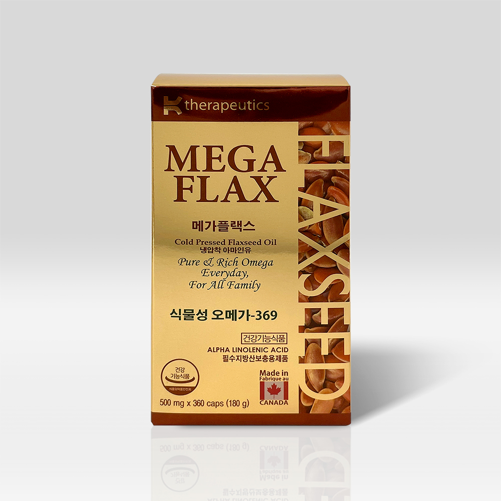 [케이세라퓨틱스] 메가플랙스 360캡슐 (4개월분) 캐나다산 유기농 오메가369 - 상세 이미지 2