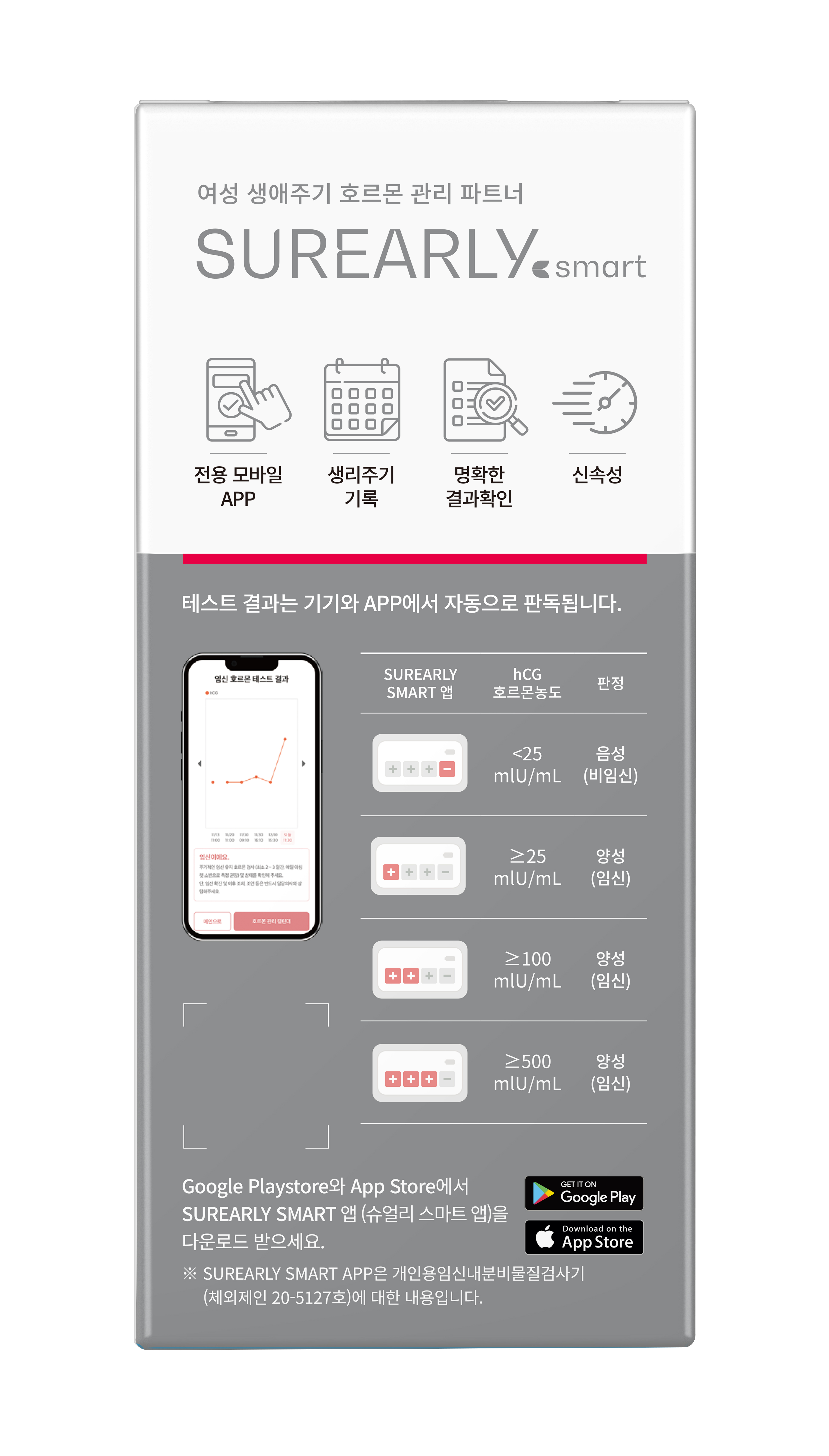 슈얼리 스마트 임신테스트기 10개입 임테기 (기기별매) - 상세 이미지 3