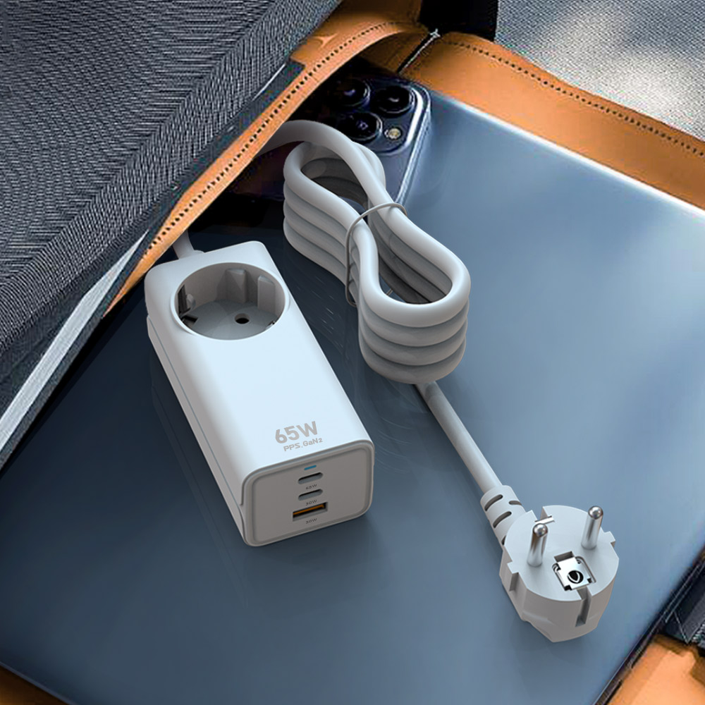 GAN PD USB C타입 PPS 65W 200W 4000W 멀티탭 고속충전기 - 상세 이미지 4