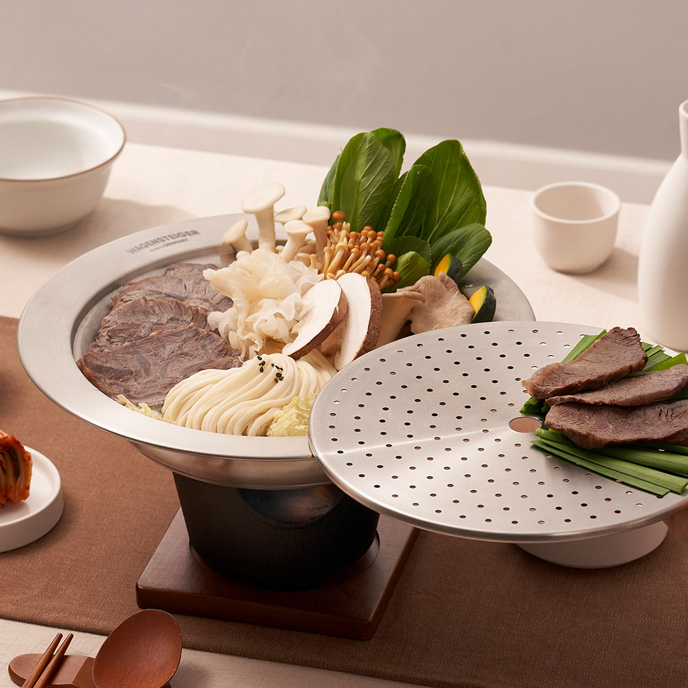 바겐슈타이거 IH 스텐 스팀워머 20cm+타공찜판 워머 찜기 쿠커 이미지 6