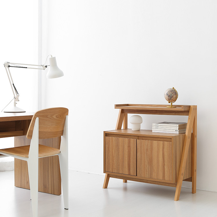 숄리드 2문 선반수납장 MB22SH8080 800x390x795mm, 2단, 캄포어베니어 8133.1251 - 상세 이미지 5