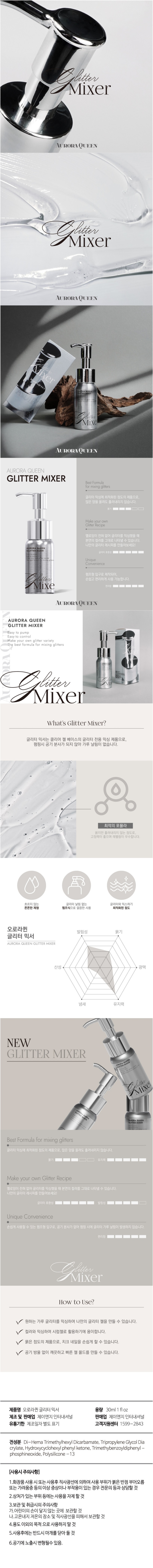 DGEL Aurora Queen Glitter Mixer 30ml Bottle and Texture