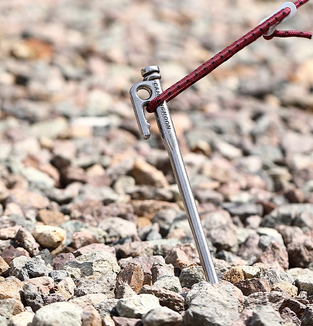 캠핑문 통주물 스테인레스 고강도 단조팩 캠핑 타프 텐트 팩 420J1 Pro-2 세트