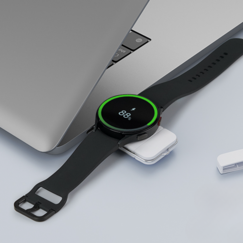 모레이트 삼성 갤럭시워치 6/5/4/3 휴대용 마그네틱 USB C & USB A 듀얼 무선충전기 - 상세 이미지 2